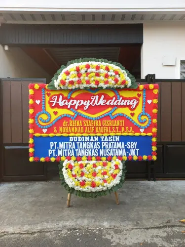 Papan Bunga Pernikahan duri kepa