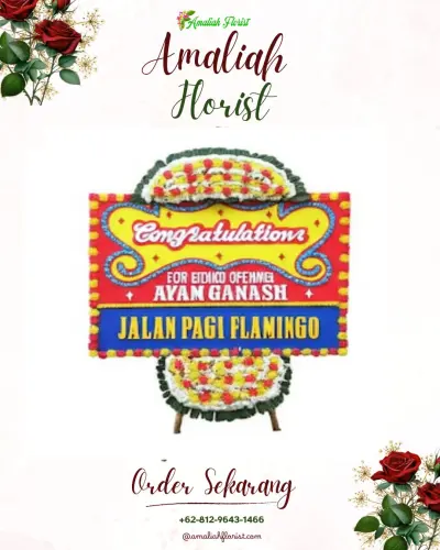 Bunga Papan Congratulation duri kepa